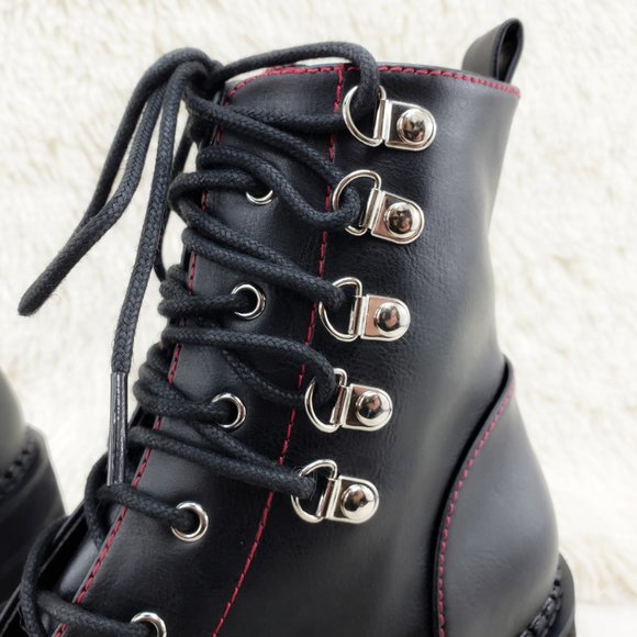 Gothic Punk Chunky Heel Platform Rocker Ankle Boot - Picture 14 of 16